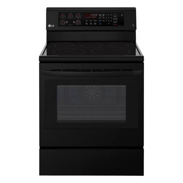 LG 6.3 cu. ft. Electric Range with Convection Oven in Smooth Black