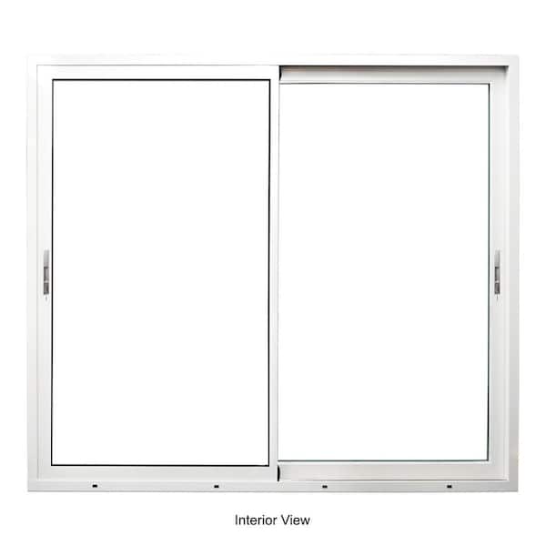 Teza 155 Series 72 in. W. x 96 in. White Universal Hand Aluminum Multi-Sliding Door