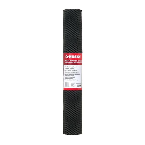 Husky Garage Grip Shelf Liner in Black (22.5 in. W x 86 in. L