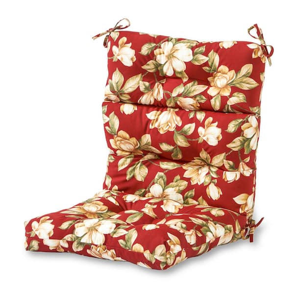 Greendale Home Fashions Roma Floral Outdoor High Back Dining Chair Cushion