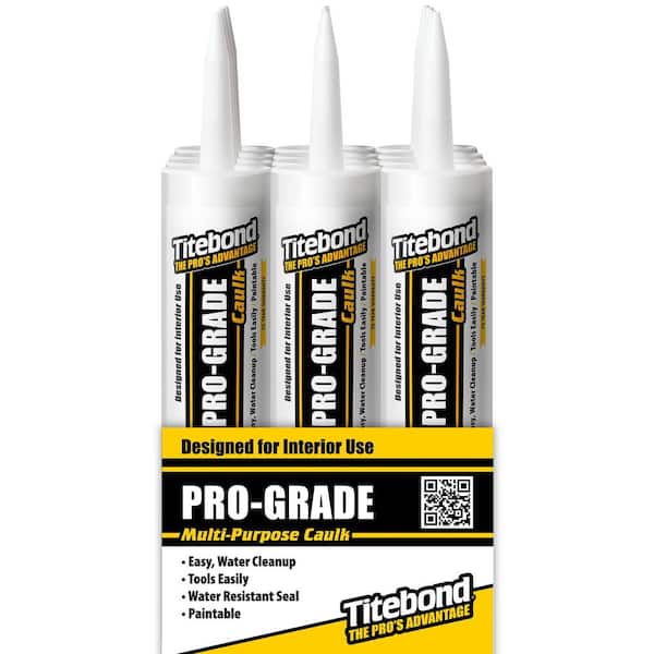 10.1 oz. White Pro-Grade Caulk (12-Pack)