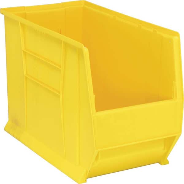 30 in. Quantum Hulk 33 Gal. Storage Tote in Yellow (1-Pack)