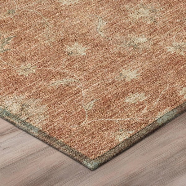 Chantille Machine Washable Indoor/Outdoor Abstract ACN3076 Terracotta 10 ft. x 14 ft. Area Rug