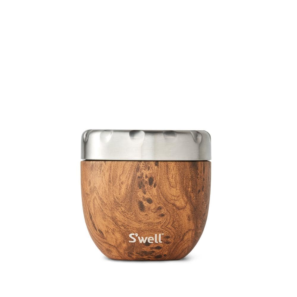 Teakwood SWELL eats insulated stainless Steel 16oz Bowl.Authentic SWELL100  for sale online