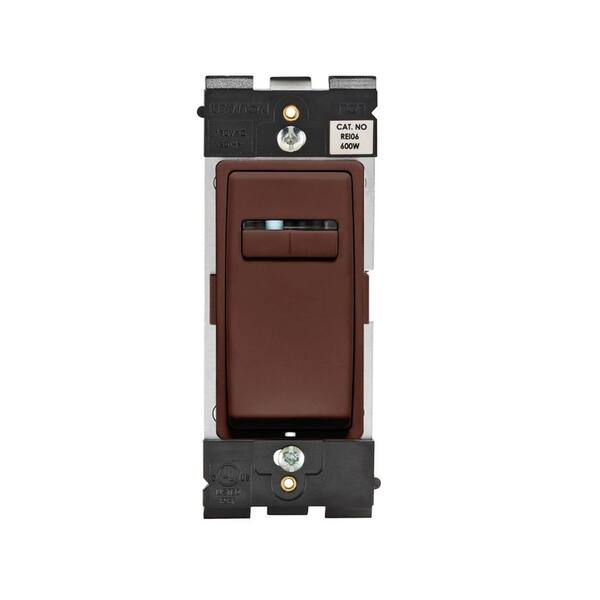 Leviton Renu 600 Watt Single-Pole 3-Way or More Applications Dimmer - Walnut Bark-DISCONTINUED