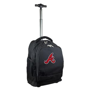 MLB Atlanta Braves 19 in. Black Wheeled Premium Backpack