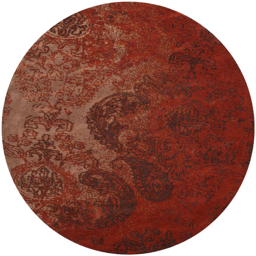 Safavieh Classic Vintage Rust/Brown 6 ft. x 6 ft. Round Area RugCLV222A6R The Home Depot