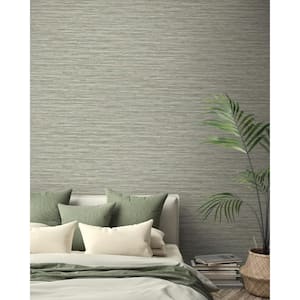 Tiki Texture Faux Grasscloth Seaglass Vinyl Peel and Stick Wallpaper Roll ( Covers 30.75 sq. ft. )