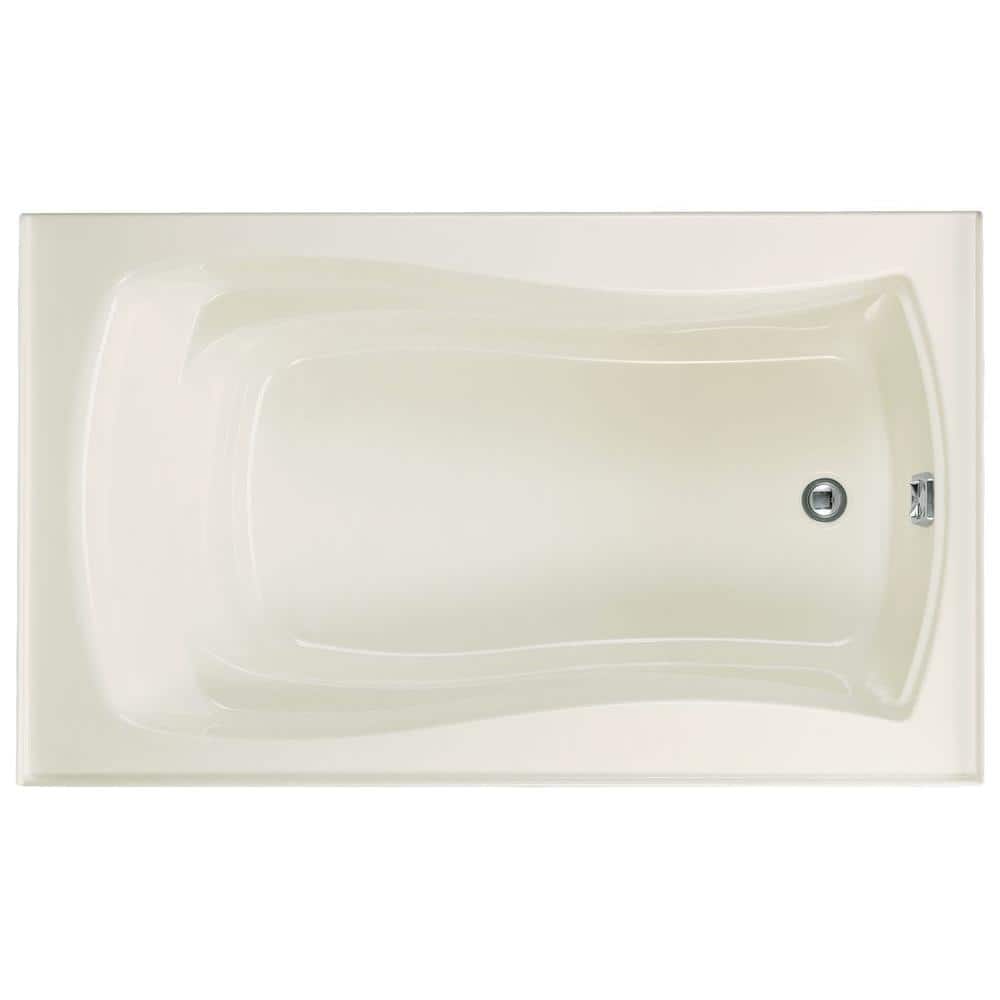 Mariposa 60 in. x 36 in. Rectangular Soaking Bathtub with Reversible Drain 