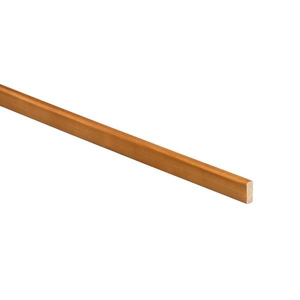 Home Decorators Collection 96 in. W x 0.25 in. D x 0.75 in. H Solid Wood Kitchen Cabinet Batten Molding in Cinnamon