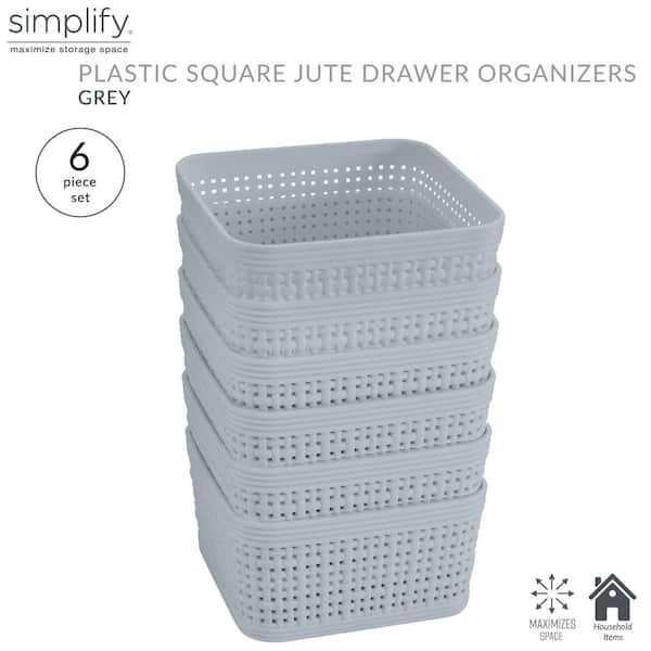 Simplify 6 Pack Organizing Set, Grey