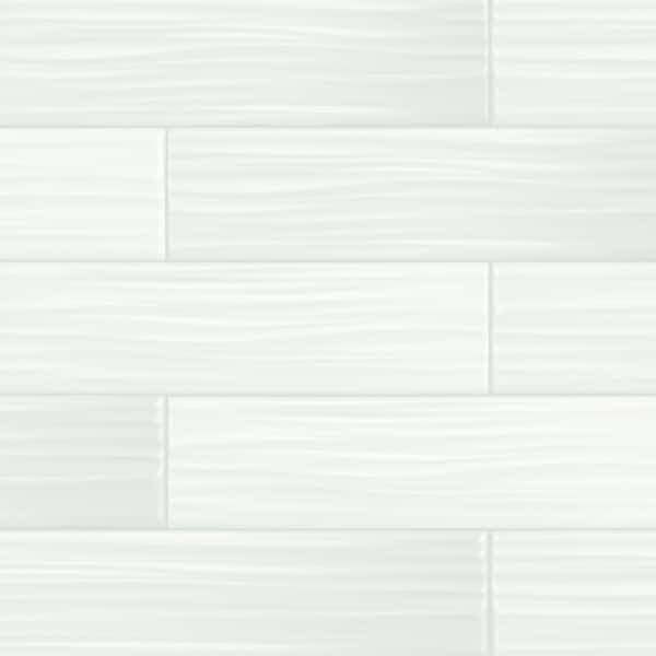 MSI Sapheda Riptide Satin 4 in. x 16 in. Matte Ceramic Wall Tile (0.44 sq. ft./Each)
