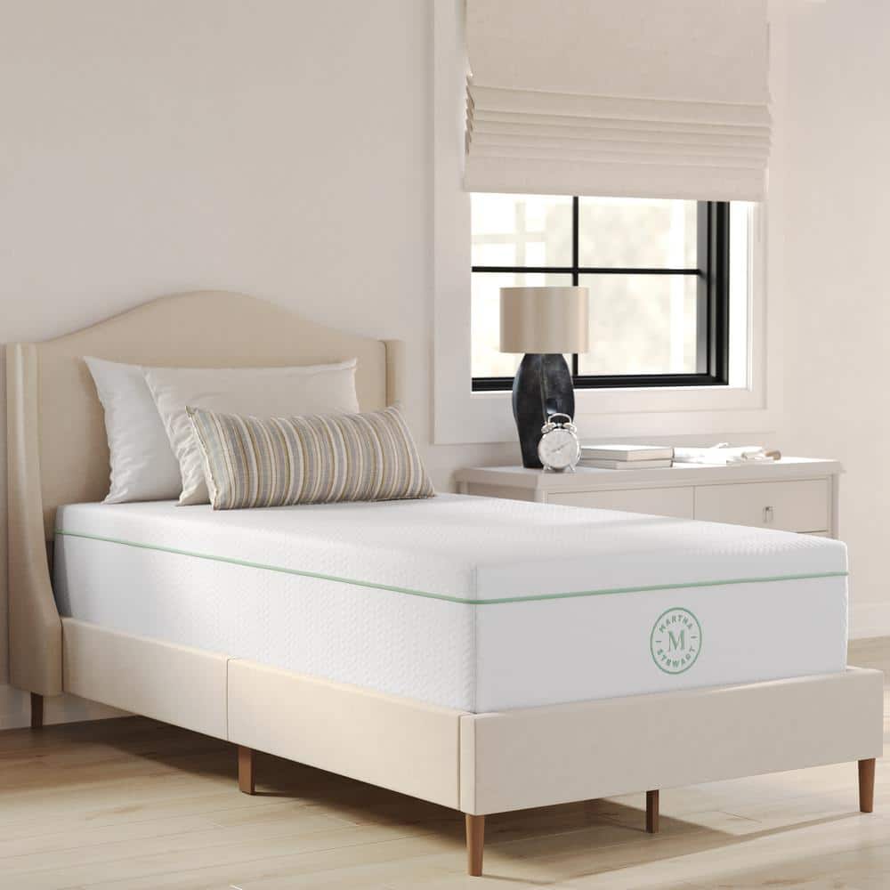 MARTHA STEWART Twin Firm Memory Foam 12 in. Bed-in-a-Box Mattress