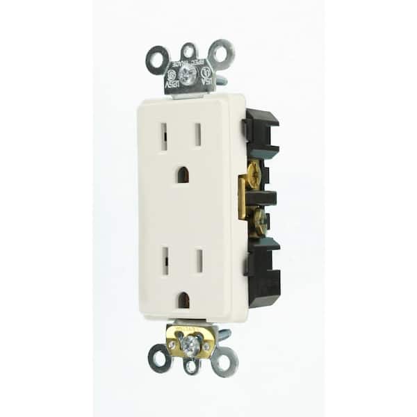 Leviton      Decora Plus 15 Amp Industrial Grade Duplex Outlet, White
