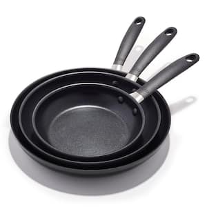 Good Grips Nonstick 3-Piece Hard-Anodized Aluminum Frying Pan Set