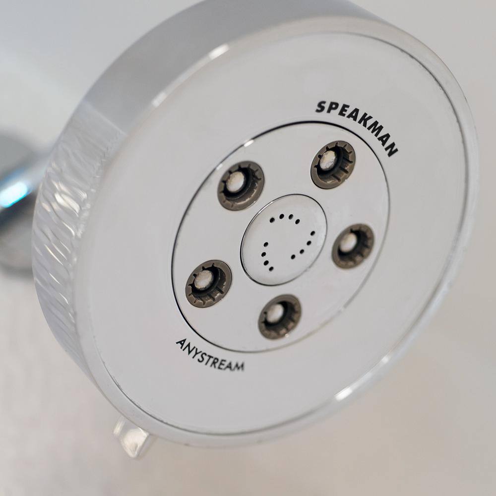Polished Chrome Multi-Function Wall Mounted Shower Head