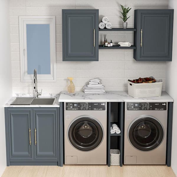 LORDEAR Kitchen 22 in. W x 22 in. D x 12 in. Drop-In Laundry