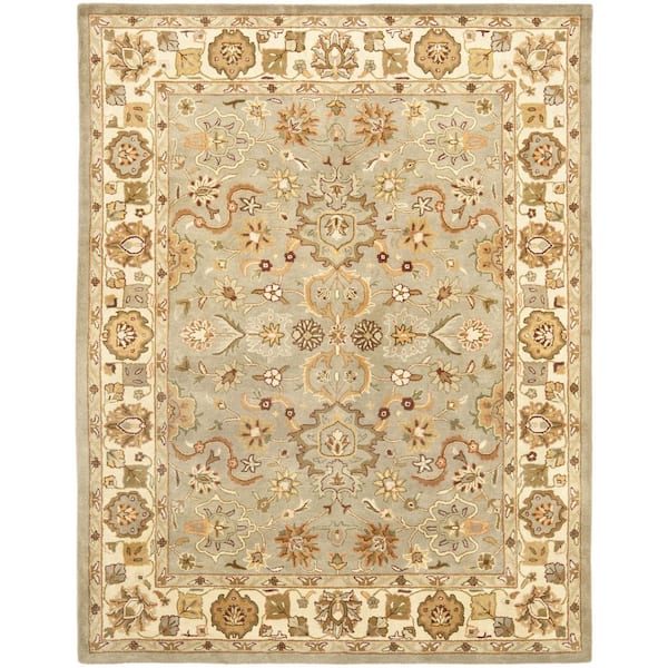 SAFAVIEH Heritage Light Green/Beige 10 ft. x 14 ft. Border Area Rug