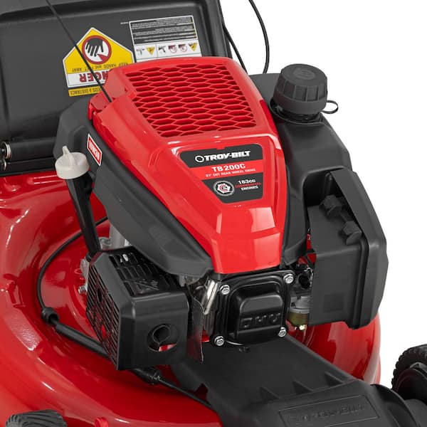 Troy-Bilt 21 in. 163cc OHV Engine Front-Wheel Drive 2-in-1 Gas Walk Behind Lawn Mower with Tri-Action Cutting System