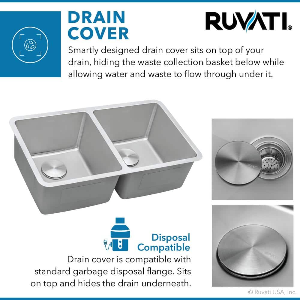 Modena 28'' Double Bowl Undermount Stainless Steel Kitchen Sink
