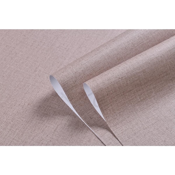 Ejoy 2 ft. x 33 ft. Linen Texture Vinyl Peel and Stick Strippable Wallpaper (1-Roll)