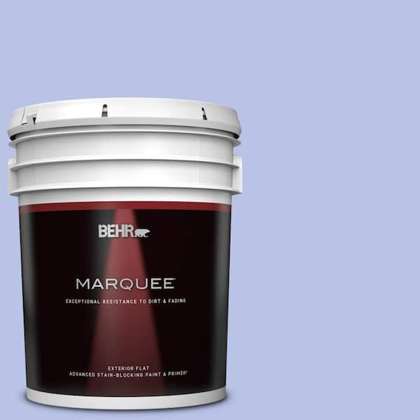 BEHR MARQUEE 5 gal. #P540-3 Canterbury Bells Flat Exterior Paint & Primer