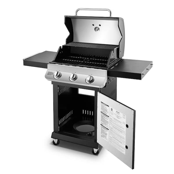 DynaGlo DGP397SNPD Premier 3Burner Propane Gas Grill In Stainless