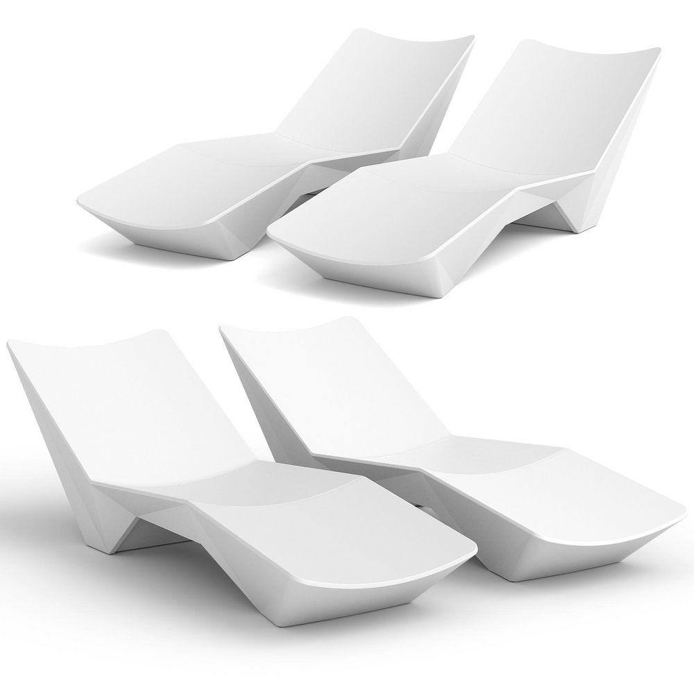 S-shaped Outdoor In-Pool and Patio Lounger Chair, 4 Packs