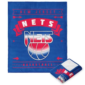 NBA Hardwood Classic Nets Multicolor Polyester Silk Touch Throw Blanket