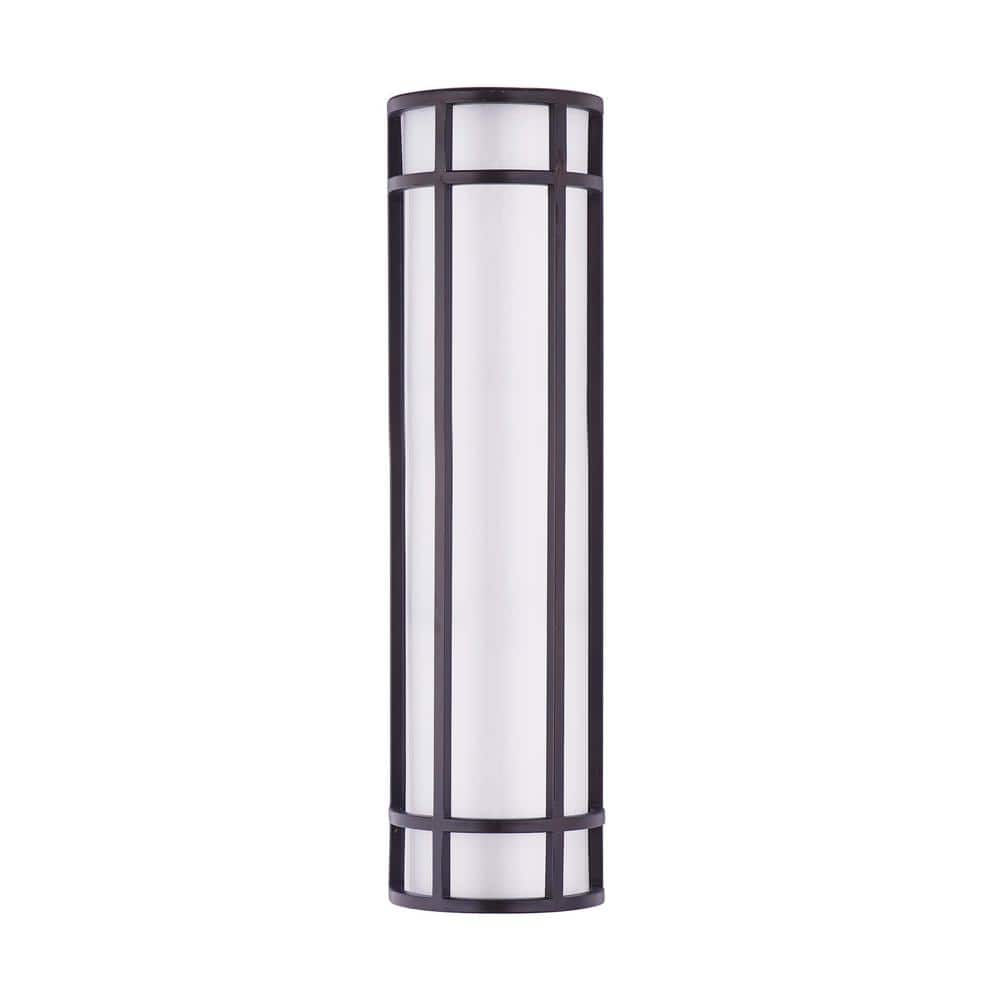 Maxim Lighting Moon Ray 6 in. W 1-Light Bronze Outdoor Wall