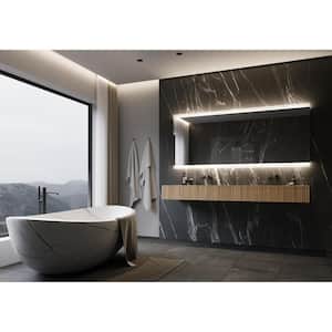 Paris Backlit 80 in. W x 35 in. H Rectangular Frameless Wall Mounted Bathroom Vanity Mirror 6000K LED