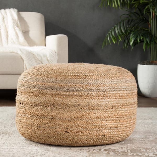 Koa Solid Natural Cylinder Pouf