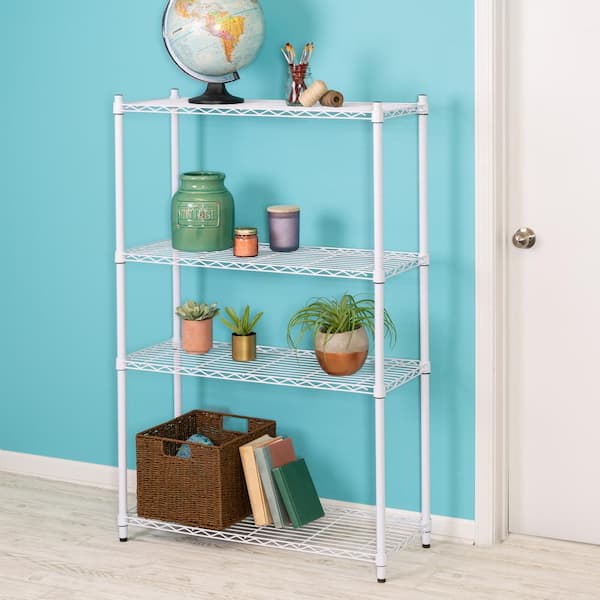 Honey-Can-Do 4 Tier Storage Shelf White