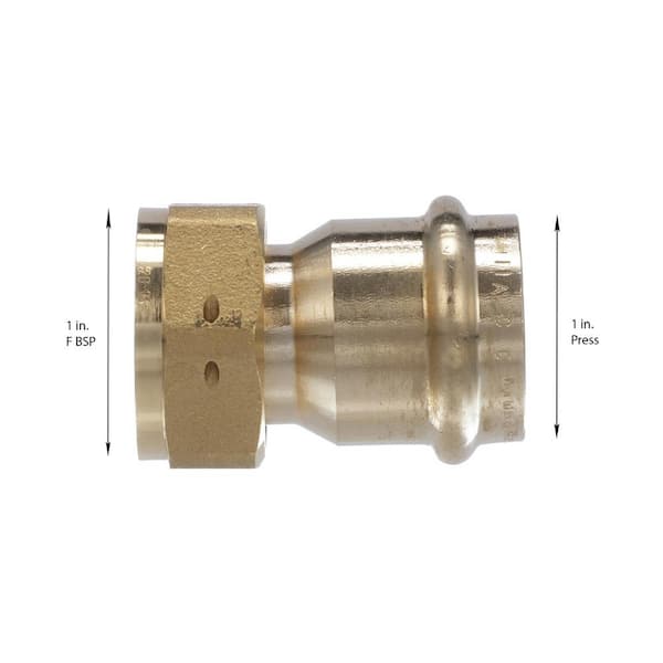 ProPress 1 in. Press x 1 in. F BSP Zero-Lead Bronze Union Tailpiece