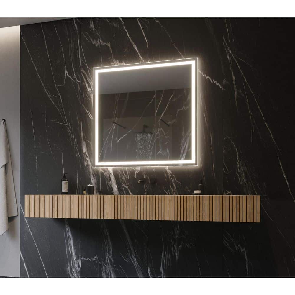 Rectangular Frameless LED Backlit Bathroom Vanity Mirror