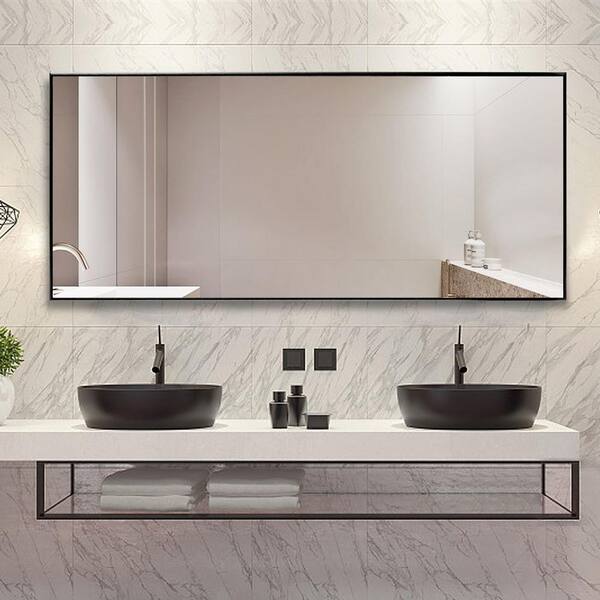 Metal Framed Bathroom Vanity Mirror, What Size Mirror For 31 Vanity