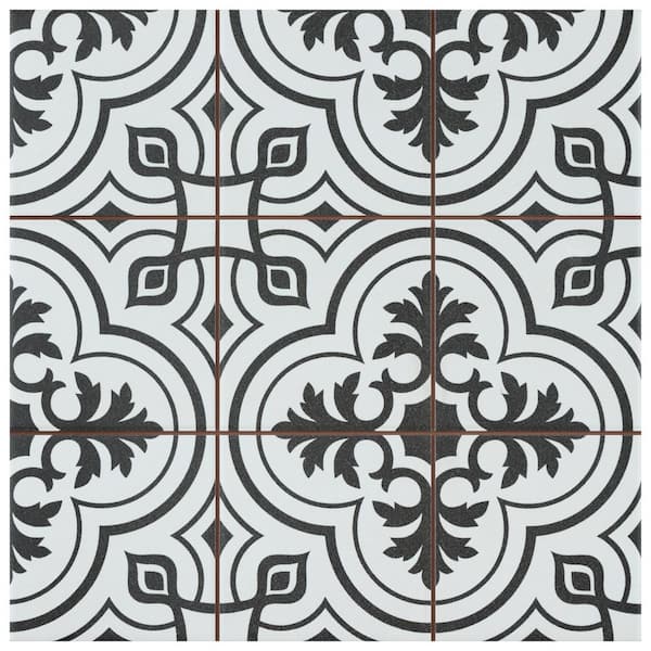 Merola Tile Harmonia Vintage White 13 in. x 13 in. Ceramic Floor and Wall Tile (12.19 sq. ft./Case)