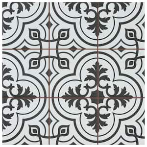 Take Home Tile Sample - Harmonia Vintage White 4-1/2 in. x 13 in. Ceramic Floor and Wall