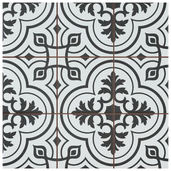 Merola Tile Harmonia Vintage White 4 in. x 13 in. Ceramic Floor and Wall Take Home Tile Sample