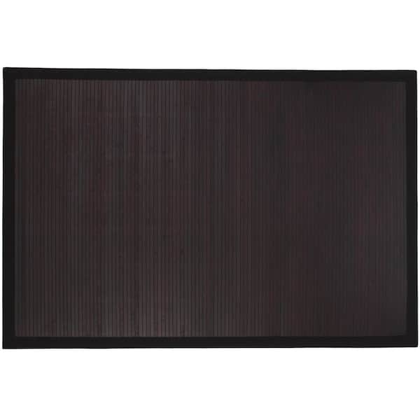 5 ft. x 8 ft. Dark Mocha Bamboo Area Rug