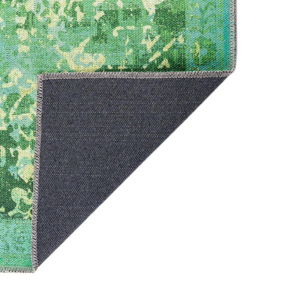 Francesca Spring Green Medallion 10' Square Washable Rug