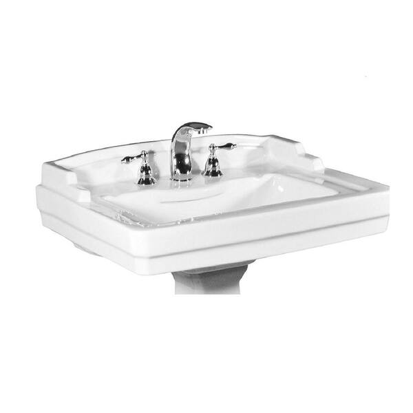 Icera Neo-Venetian Pedestal Lavatory Only in White