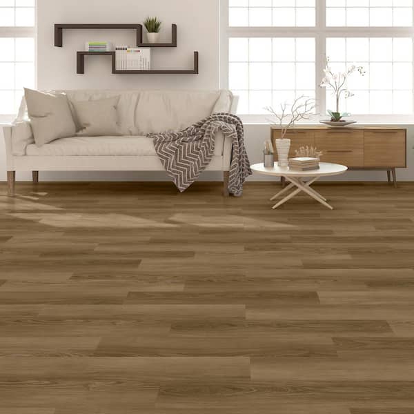 Huron Hickory 12 MIL x 7.1 in. W x 48 in. L Click Lock Waterproof Luxury Vinyl Plank Flooring (23.4 sq. ft./case)