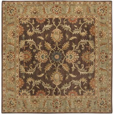 Chenni Chocolate 6 ft. x 6 ft. Square Indoor Area Rug
