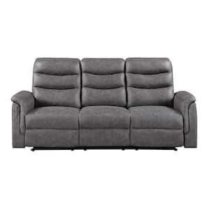 Lazzara Driscoll 84.5 in. W Straight Arm Microfiber Rectangle