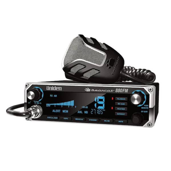 Bearcat 880FM 40-Channel CB Radio, AM/FM Transmit and Receive with 7-Color LCD Display in Black