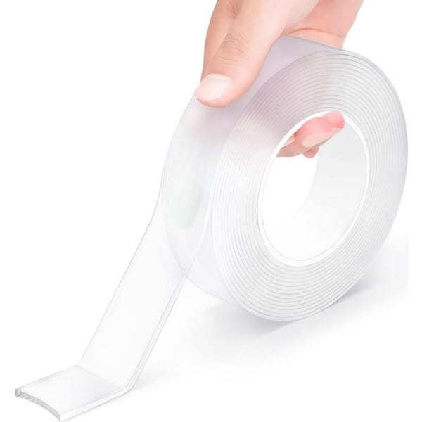 9.85 ft. Clear Nano Adhesive Tape with Strong Bonding and Damage-Free Removal for Wall Hanging and Home Decor (1-Pack)