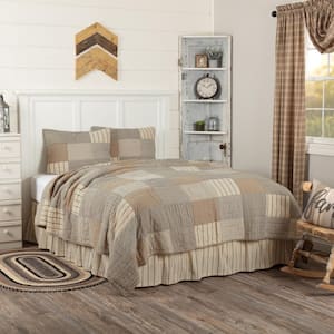 Sawyer Mill 3pc Charcoal California King Cotton Quilt Set