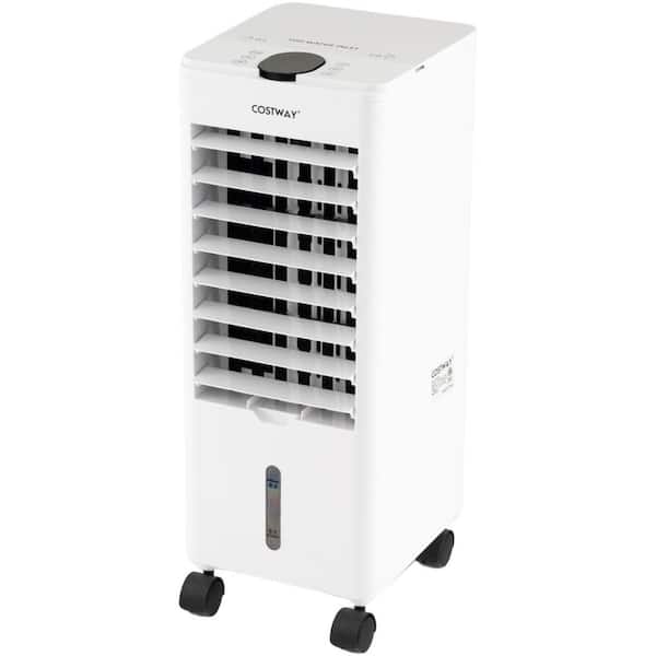 Costway 130 CFM 3-Speeds Portable Evaporative Air Cooler Fan Oscillating Swamp with Modes Remote 100 sq.ft.