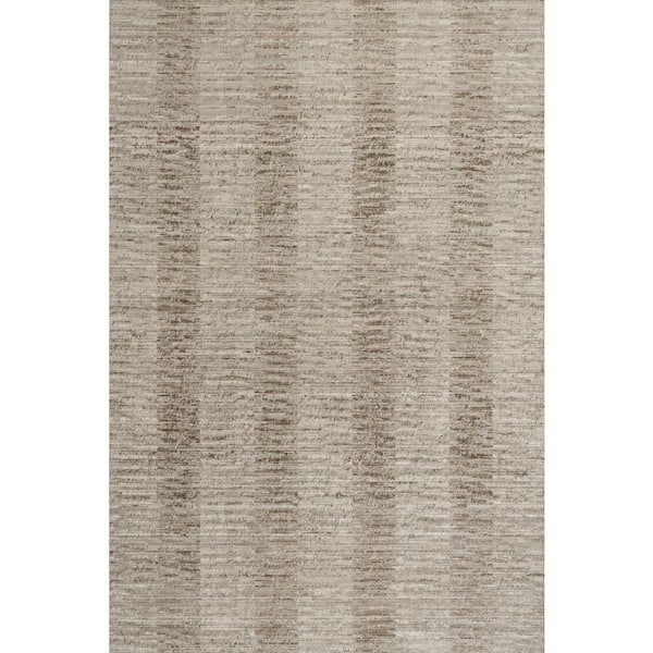 Treviah Modern Woven Abstract Washable Brown 5 ft. x 8 ft. Outdoor Area Rug